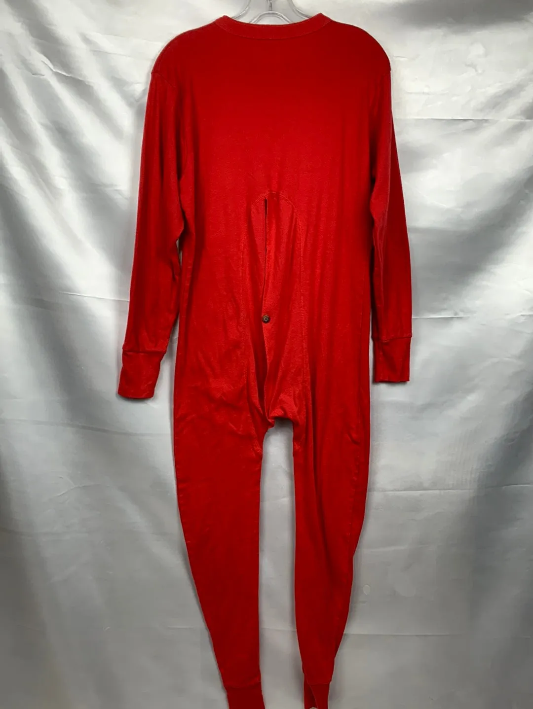 Union Suit Long Johns Thermal Underwear Mens 38 -40 Red Preowned
