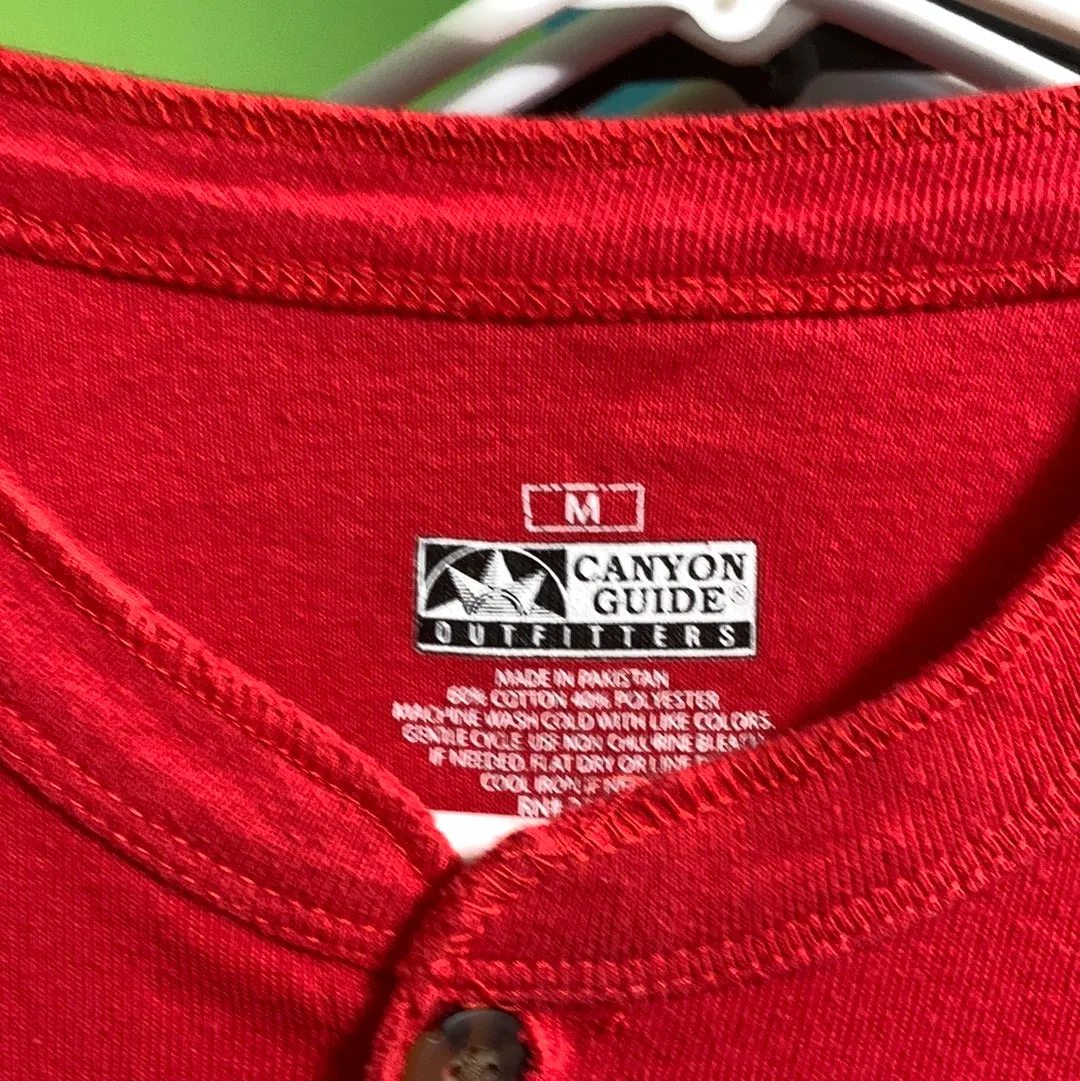 Union Suit Long Johns Thermal Underwear Mens 38 -40 Red Preowned