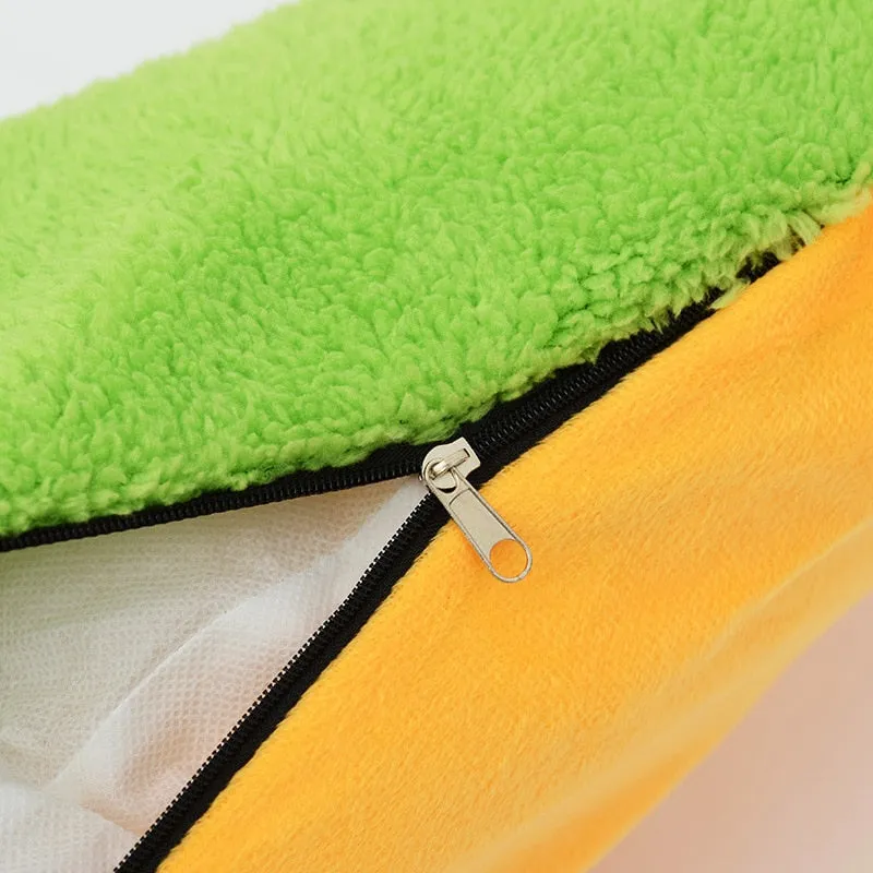 Warm Soft Fiber Hot Dog Bed for Dogs