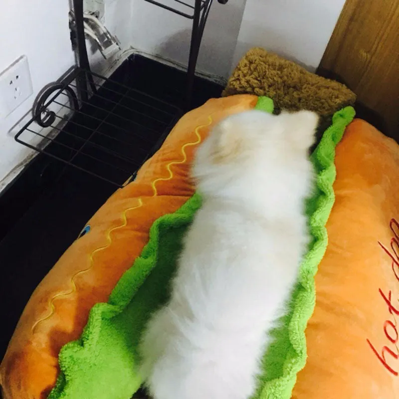Warm Soft Fiber Hot Dog Bed for Dogs
