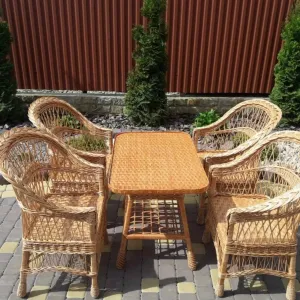 Wicker furniture set of 5 pcs