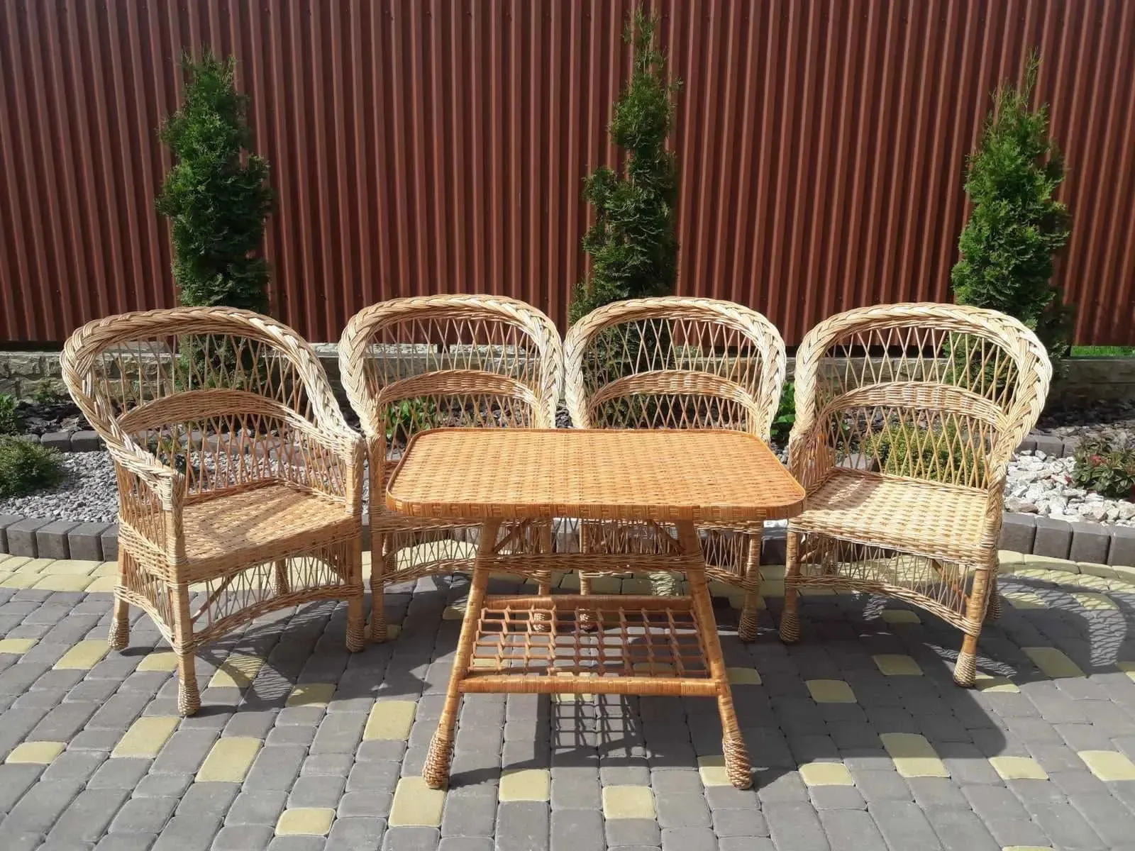 Wicker furniture set of 5 pcs